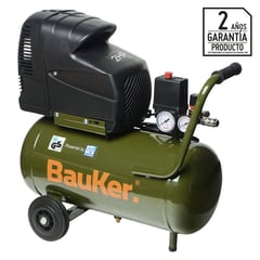 BAUKER - Compresor De Aire Eléctrico 2HP 24 Lt