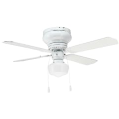 JUST HOME COLLECTION - Ventilador de Techo Ismay 4 Aspas 1L E27 Blanco