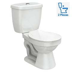 ITALGRIF - WC Inodoro Dos Piezas Aruba Blanco