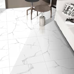 HOLZTEK - Porcelanato Blanco Brillante 60x60cm 1.44m2