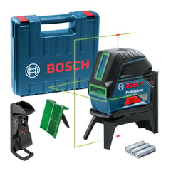 BOSCH - Nivel Láser Verde 15m GCL 2-15 G + Placa +Soporte +Maletín