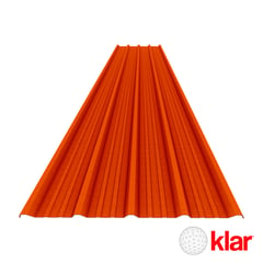 KLAR - Techo Termoacústico TK5 Home 1.07 x 3.6 Rojo Teja