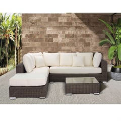 JUST HOME COLLECTION - Juego de Living Seccional de terraza New Hampshire 6 Personas