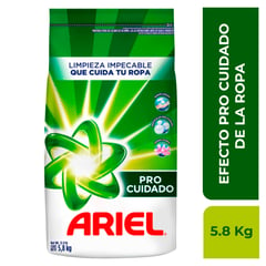 ARIEL - Detergente en Polvo Pro Cuidado 5.8 kg.