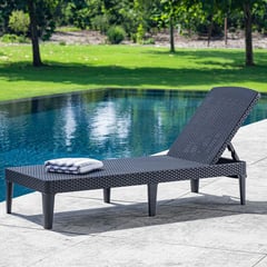 ALLIBERT - Silla Jaipur Sunlounger Grafito