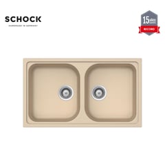 SCHOCK - Lavadero de Cocina Schock 2 Pozas Lithos 86 x 50 cm