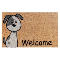 JUST HOME COLLECTION - Limpiapiés Rectangular Welcome Dog 45x75 cm