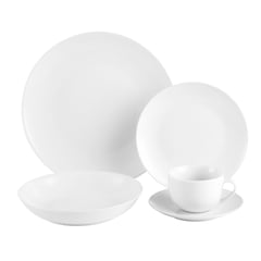 JUST HOME COLLECTION - Set de vajilla Porcelana Paz 30 Piezas