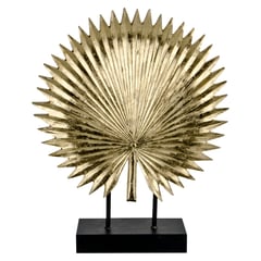 JUST HOME COLLECTION - Figura Decorativa Palmera Poliresina Dorado 63cm