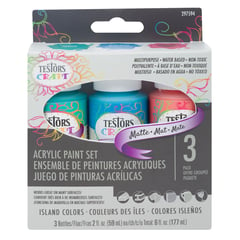 TESTORS - Set de 3 Pinturas Acrílicas Colores Isleños Mate