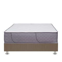 FORLI - Cama Americana Capella Super Side Queen + 2 Almohadas + Protector