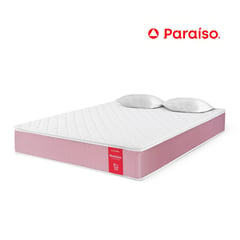 PARAISO - Colchón Paraíso Medallón Ergosoft Queen + 2 Almohadas + Protector