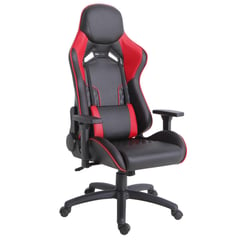 JUST HOME COLLECTION - Silla Gamer con cojín lumbar Rojo/Negro