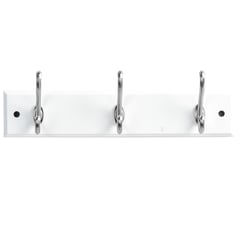 JUST HOME COLLECTION - Perchero de Pared 3 Ganchos Blanco