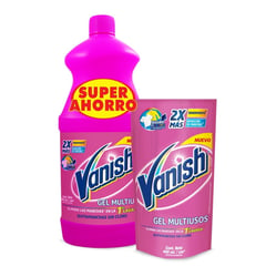 VANISH - Quitamanchas Gel Rosa 900ml. + 400ml.