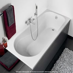 CUBA&SPA - Tina de Baño Rectangular Zeus 170x75cm Blanca