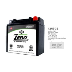 ZEBRA - Batería Moto 12N9-3B