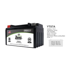 ZEBRA - Batería Moto YTX7A-BS