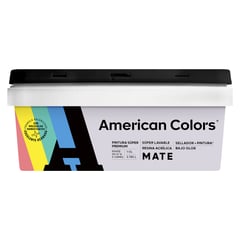 AMERICAN COLORS - Pintura American Latex Mate Lleno 1GL