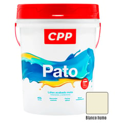 GENERICO - Pintura Látex Pato Mate Blanco Humo 4 GL