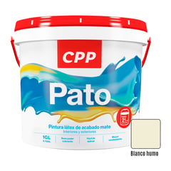 GENERICO - Pintura Látex Mate Pato Blanco Humo 1GL