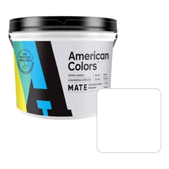 AMERICAN COLORS - Pintura American Latex Mate Blnaco 1/4GL