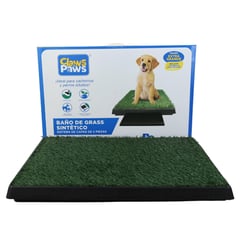 CLAWS & PAWS - Baño de Grass Sintético + Repuesto para Perros 76x51x7cm