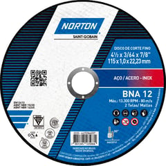 NORTON - Disco de Corte Extrafino BNA12 41/2