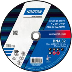 NORTON - Disco de Corte Acero 230 x 22.23 mm