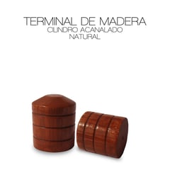 DECORACIONES LEON - Terminal Tope natural 28mm