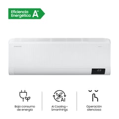 SAMSUNG - Aire Acondicionado Split 12000 BTU Inverter Windfree On/Off Smart Wi-Fi