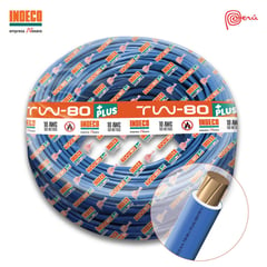 INDECO - Cable TW-80 Plus 450/750V 14 AWG Azul 100 Metros