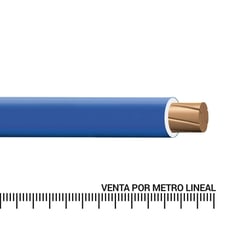 INDECO - Cable TW-80 Plus 450/750V 10 AWG Azul por Metro Lineal