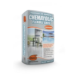 CHEMA - Pegamento con Polímeros Flexible Gris 25kg