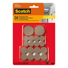 SCOTCH - Pads Antideslizantes Multitamaños Marrón x 36 unid.