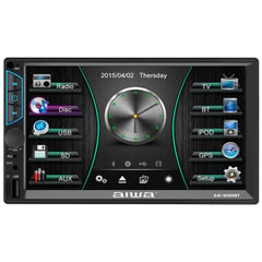 AIWA - Autoradio AW-W660BT con Pantalla LCD 7" Negro