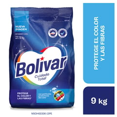 BOLIVAR - Detergente En Polvo Cuidado Total 9Kg