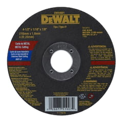 DEWALT - Disco Abras 4 1/2 x 1/16