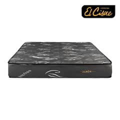 EL CISNE - Colchón Pocket Black 2 Plazas + 2 Almohadas