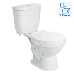 ITALGRIF - WC Inodoro Dos Piezas Cancun Blanco