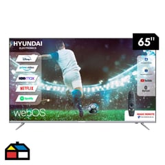 HYUNDAI - Televisor Smart 4K Borderless 65" HYLED6508W4KM Gris