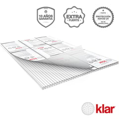 KLAR - Techo Policarbonato Alv Transparente 1.05x2.9mx4mm