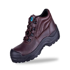 BATA INDUSTRIALS - Zapatos de Seguridad Punta de Acero Unisex Warrior Brown T41