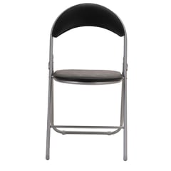 JUST HOME COLLECTION - Silla de Comedor plegable metal Negro