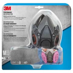 3M - Respirador de Silicona 6297 Mediano para Rostro