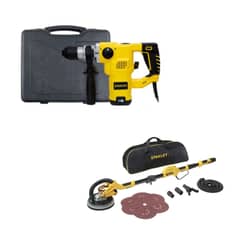 STANLEY - Rotomartillo SDS Plus Eléctrico 1250W  + Lijadora de Pared 8" 720W SW75-B2