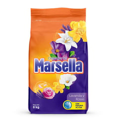 MARSELLA - Detergente en polvo Lavanda y Rosas 8kg