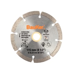 BAUKER - Disco Diamantado Segmentado 4 1/2"