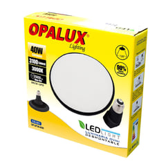 OPALUX - Foco Led Ufo Borde Negro Luz Cálida 40W