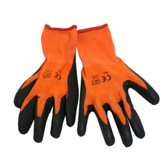 MAJOR - Guantes de Poliéster para Jardinería Negro